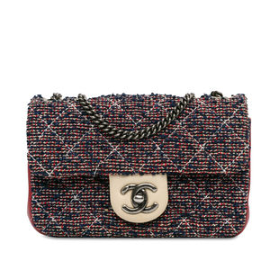Pre-Loved Chanel CC Quilted Tweed Single Flap